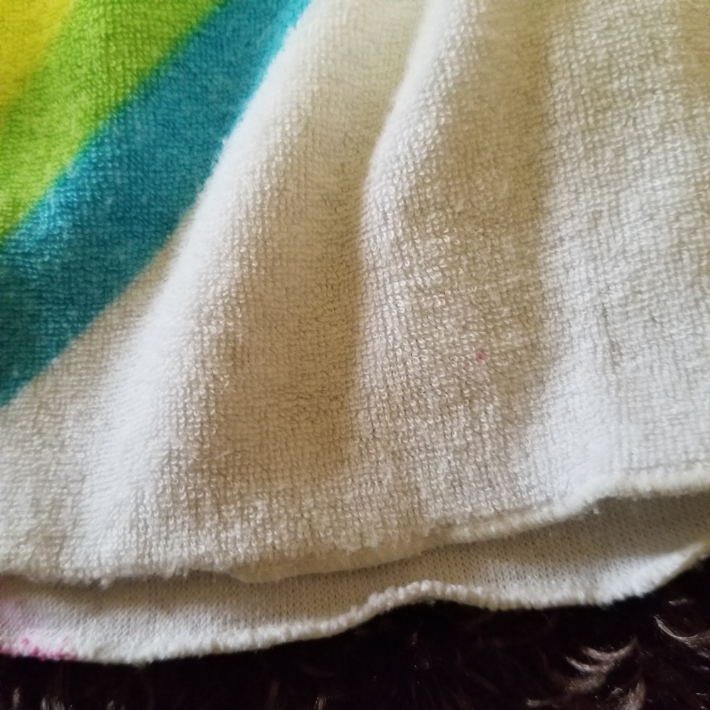 OP Terry Cloth Strapless Halter Tank Top Vtg Rainbow Sm - Picture 10 of 10